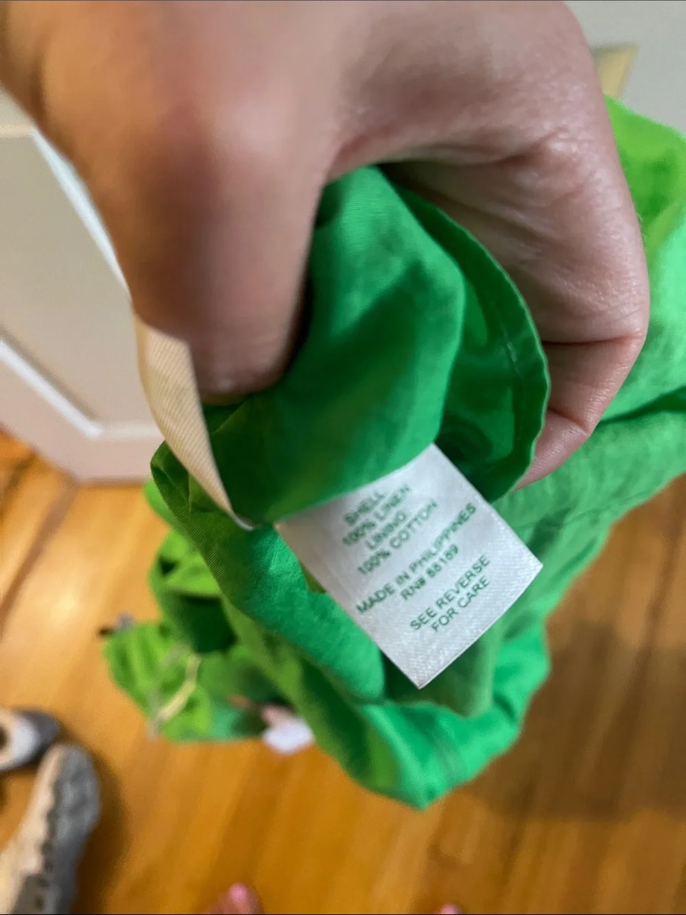 Lilly Pulitzer Gecko Green Dress with Puff Sleeves - NWT - Picture 5 of 5